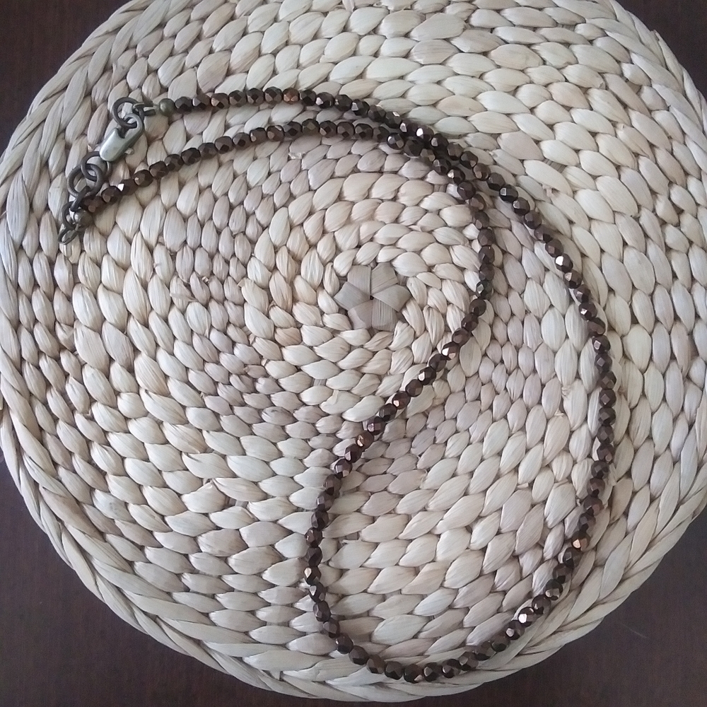 Copper Colored Beaded Necklace